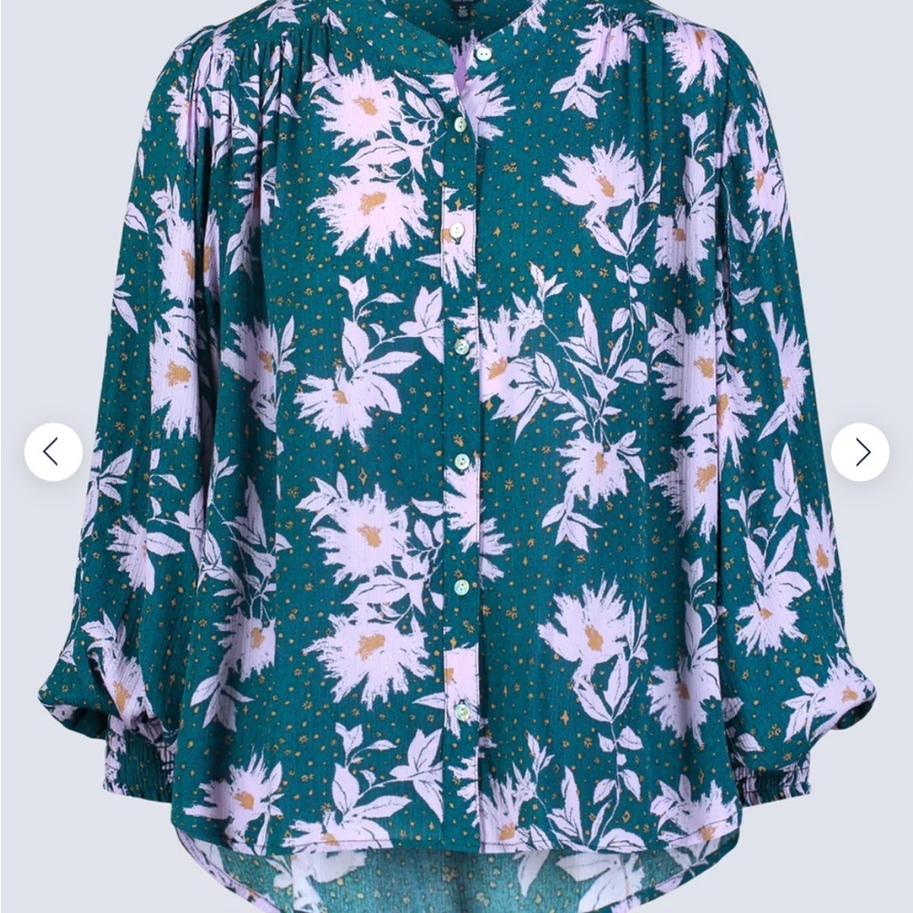 Buffalo David Bitton floral blouse xs - Picture 4 of 6